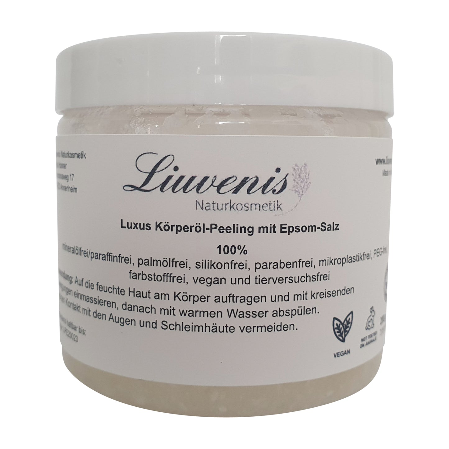 Luxus Körperöl-Peeling mit Epsom-Salz 200g